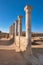 Ancient temple columns in Kato Paphos Archaeological Park, Cyprus