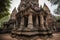 ancient temple, with intricate carvings and towering columns, that has stood the test of time