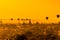 The Ancient Temples of Bagan(Pagan) with rising balloon background, Mandalay, Myanmar