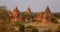 Ancient temples at Old Pagan, Myanmar