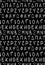 Ancient text or greek font vector seamless pattern