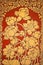 Ancient Thai Mural flower painting of flowers 2