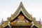 Ancient Thai temple,Thai classic arts Gable.