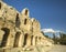 Ancient theater under Acropolis in Athens, Greece. Travel.