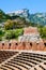 The Ancient theatre of Taormina. Castelmola, Italy