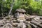 Ancient tiled dolmen in the valley of the river Jean near Black Sea, Russia, southeast of Gelendzhik