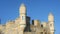 Ancient tower on a background of blue sky