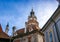 Ancient tower in  Cesky Krumlov