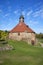 An ancient tower Lars Torstenson in the fortress Korela sunny october day. Priozersk, Leningrad region