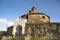 Ancient tower of Lars Torstensson. Korela fortress. Priozersk, Russia