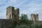 Ancient tower ruins and walls of Monteriggioni
