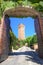 Ancient tower in Santa Vittoria D\'Alba, Italy.