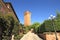 Ancient tower in Santa Vittoria D\'Alba, Italy.