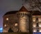 The ancient tower - Thick Margarita -. Tallinn, Estonia. Night shot