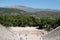 The ancient town of Mycenae on the peninsula Peloponnese. Greece. 06. 19. 2014. Landscape of the ruins of ancient Greek architectu