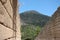 The ancient town of Mycenae on the peninsula Peloponnese. Greece. 06. 19. 2014. Landscape of the ruins of ancient Greek architectu