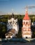 The ancient town of Suzdal. View from the bell tower of the Venerable. Gold ring of Russia. Vladimir region.