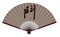 The Ancient Traditional Chinese Fan With The Chinese Word `Battle` On It