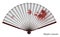 Ancient Traditional Chinese Fan with Maple Leaves On It