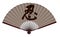 The Ancient Traditional Japanese Fan With The Kanji Word `Ninja` On It