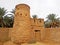 An ancient traditional surveillance tower in the oasis of figuig in Morocco