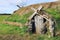 Ancient traditional turf house in Iceland