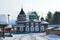 Ancient Trinity Troitskaya church from the village of Dyadino in the village of Taltsy, Irkutsk region, Russia