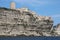 Ancient Turret of Bonifacio Town in Corsica Island France and th