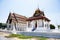 Ancient ubosot ordination hall or antique old church for thai people travelers travel visit respect praying blessing wish mystery