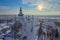 Ancient ukrainian cathedral of St.Trinity in the morning