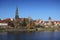 Ancient Ulm old city wall autumn season, Germany, Lutheran minster Baden-WÃ¼rttemberg, Highest christian church