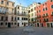 Ancient unused well for collecting rainwater on square in Venice, Italy