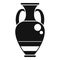 Ancient vase auction icon simple vector. Sell price