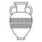 Ancient vase icon, outline style