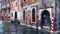 Ancient venetian buildings along the water canal