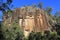 The Ancient Volcanic Rock Organ Piping Formation known as Sawn Rocks, NSW, Australia.