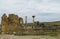 Ancient Volubilis town ruins, arch and column