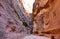 Ancient Walking Path `The Siq` in The Lost City of Petra, Jordan