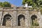 Ancient wall close to Volkskunde museum in Graz, Austria