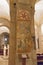 Ancient wall frescoe Battesimo di Gesu in the lower church San Fermo Maggiore in Verona, Veneto, Italy