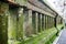 Ancient Wall in Uluwatu Temple, Bali, Indonesia