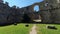 Ancient Walls of Fortress Around Manasija Monastery, Serbia. Panorama