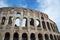 Ancient Walls of Great Roman amphitheater Colosseum in Rome