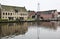 Ancient warehouses in Dokkum, the Netherlands