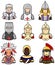 Ancient warrior icon collection set 2