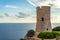 Ancient watchtower of Cap Blanc on the island of Mallorca