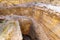 Ancient Water System Entrance remains, in Tel Hazor