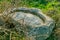 Ancient water trough in the field