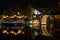 Ancient Watertown in China at night, Wuzhen - bridge and lanterns