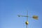 Ancient weather vane on the roof of the church in Strasbourg France